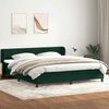 vidaXL Boxspringbett mit Matratzen Dunkelgrün 180x220 cm Samt 3317580 Bild 1