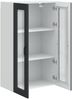 vidaXL Wandglas-Schrank PORTO Schwarz 60 x 31 x 100 cm Holzwerkstoff 885526 Bild 5