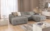 luma-home Wohnlandschaft U-Form 6-Sitzer, raffinierte Steppungen, Chenille-Bezug in Braun Taupe, 323 x 161 x 79 cm Bild 3