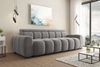 99rooms Alessio Bigsofa Velours TIFFANY Silber mit Sitztiefenverstellung Lieferung Wohnung Bild 2