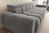 99rooms Alessio Bigsofa Velours TIFFANY Silber mit Sitztiefenverstellung Lieferung Wohnung Bild 4