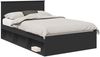 vidaXL Bettrahmen Schwarz 120 x 200 cm Massives Kiefernholz 3410619 Bild 2