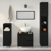 vidaXL Badezimmermöbel-Set 3 pcs Schwarz Eichen-Optik 30 x 30 x 190 cm 3333097 Bild 4