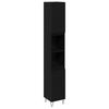 vidaXL Badezimmermöbel-Set 3 pcs Schwarz Eichen-Optik 30 x 30 x 190 cm 3333097 Bild 5