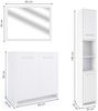 Badmöbel-Set Kiko Weiß 3 Teile, mit Hochschrank Vicco Bild 3