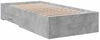 vidaXL Bettgestell mit Schubladen Betongrau 100x200 cm Holzwerkstoff 3280422 Bild 3