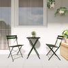 vidaXL Klapp Bistro Set 3 pcs Wald Stahl 42002967 Bild 4