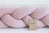 Loolay Nestchenschlange SAMT ALTROSA Geflochtenes Kissen Zierkissen Dekokissen Bettumrandung, (Zugluftstopper Zugluft Schlange Wickeltischumrandung Babybett Kinderzimmer Schutz, VELOURS SAMT Bettschlange 100 150 200 300 400 cm und Länge auf Anfrage), Z... Bild 3