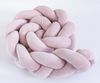 Loolay Nestchenschlange SAMT ALTROSA Geflochtenes Kissen Zierkissen Dekokissen Bettumrandung, (Zugluftstopper Zugluft Schlange Wickeltischumrandung Babybett Kinderzimmer Schutz, VELOURS SAMT Bettschlange 100 150 200 300 400 cm und Länge auf Anfrage), Z... Bild 2