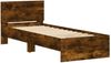 vidaXL Bettgestell mit Kopfteil Räuchereiche 75x190 cm Holzwerkstoff 838663 Bild 3