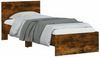 vidaXL Bettgestell mit Kopfteil Räuchereiche 75x190 cm Holzwerkstoff 838663 Bild 4
