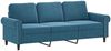vidaXL 2-tlg. Sofagarnitur mit Kissen Blau Samt 3202279 Bild 4