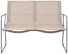 vidaXL 4-tlg. Garten-Lounge-Set Stoff und Stahl Creme 44353 Bild 2