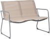 vidaXL 4-tlg. Garten-Lounge-Set Stoff und Stahl Creme 44353 Bild 3