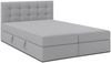 AX LIVING Belinai Bettkasten Boxspringbett 140 Bett Grau 145 x 208 cm Bild 2