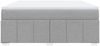 vidaXL Boxspringbett mit Matratze Hellgrau 180x200 cm Stoff 3285491 Bild 4