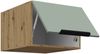Küchen Aufsatzschrank 50 cm ARIA Aquamarin ultra matt + Eiche Artisan matt, hochwertige Fronten mit Anti Fingerprint Beschichtung Küchenzeile Küchenblock Bild 3