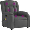 vidaXL Massagesessel Dunkelgrau Stoff 373587 Bild 2