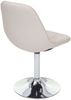 2er-Set Esszimmerstuhl HWC-A60, Stuhl Drehstuhl, Chrom ~ Kunstleder creme Bild 4