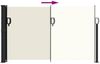 vidaXL Seitenmarkise Ausziehbar Creme 120x500 cm 4004400 Bild 5