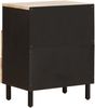 vidaXL Nachttisch mit Schubladen Weiß 50 x 33 x 60 cm Massivholz Mango 4017874 Bild 5