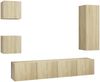 vidaXL 5-tlg. TV-Schrank-Sets Sonoma-Eiche Holzwerkstoff 3079011 Bild 2