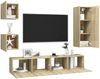 vidaXL 5-tlg. TV-Schrank-Sets Sonoma-Eiche Holzwerkstoff 3079011 Bild 3