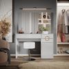 Schminktisch Adela Weiß 115 cm mit Hocker Vicco Bild 4