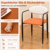 2er Set Esszimmerstühle mit Gepolstertem Sitz & Rückenlehne Polsterstuhl Küchenstühle Bild 3