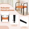 2er Set Esszimmerstühle mit Gepolstertem Sitz & Rückenlehne Polsterstuhl Küchenstühle Bild 4