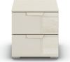 rauch Aditio Box, Nachttisch, 2 Schubladen, mit Glasfront, mit Softclose-Funktion, Farbe Beige, BxHxT 40x42x42cm Bild 2