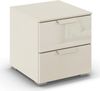 rauch Aditio Box, Nachttisch, 2 Schubladen, mit Glasfront, mit Softclose-Funktion, Farbe Beige, BxHxT 40x42x42cm Bild 3