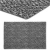 6er Set Tischset Platzset Tischmatte Platzdeckchen ca. 30x45 cm Auswahl: geflochten - grau Bild 3