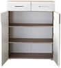 Schuhschrank FUNNY Garderobenschrank weiß und Silbereiche Bild 4