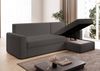 AX LIVING Karaman Schlafsofa mit Bettkasten Eckcouch Grau Sofa 238 cm Bild 3