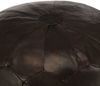 vidaXL Pouf Dunkelbraun 40 x 35 cm Echtes Ziegenleder 248130 Bild 3