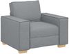 vidaXL Sofa 3 pcs Hellgrau 220 x 80 x 84 cm Leinenmischgewebe 3324609 Bild 4