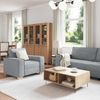 vidaXL Sofa 3 pcs Hellgrau 220 x 80 x 84 cm Leinenmischgewebe 3324609 Bild 3