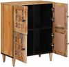 vidaXL Sideboard mit Speicher Natur 60 x 33 x 75 cm Massivholz Mango 4018286 Bild 2