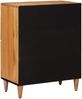 vidaXL Sideboard mit Speicher Natur 60 x 33 x 75 cm Massivholz Mango 4018286 Bild 5