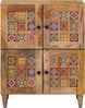 vidaXL Sideboard mit Speicher Natur 60 x 33 x 75 cm Massivholz Mango 4018286 Bild 3