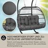 Biarritz Double Hängesessel Zweier PE Aluminium Polyrattan 260 kg Beige Bild 4