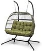 Biarritz Double Hängesessel Zweier PE Aluminium Polyrattan 260 kg Beige Bild 3