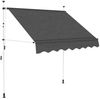 vidaXL Einziehbare Markise Handbetrieben 150 cm Anthrazit 143687 Bild 2