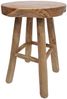 Teak Hocker KANSAS Natural Massivholz Holzhocker Sitzhocker Beistelltisch Bild 5