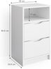 Nachttisch Ruben Weiß 2er Set Vicco Bild 3