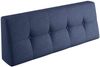 sunnypillow Rückenkissen Palettenkissen gesteppt Rückenkissen 120x40x20/10cm, Blau Bild 2