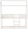 vidaXL Etagenbett mit Dach Weiß 80x200 cm Massivholz Kiefer 3282122 Bild 4