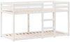 vidaXL Etagenbett mit Dach Weiß 80x200 cm Massivholz Kiefer 3282122 Bild 5