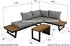 Gartenloungeset CONRAD 3-tlg - Akazie, Grau | Gartenmöbel Set Garten Loungegruppe Lounge-Set Pool Loungegarnitur Bild 2